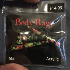 Body rage acrylic 6g taper and plug set
